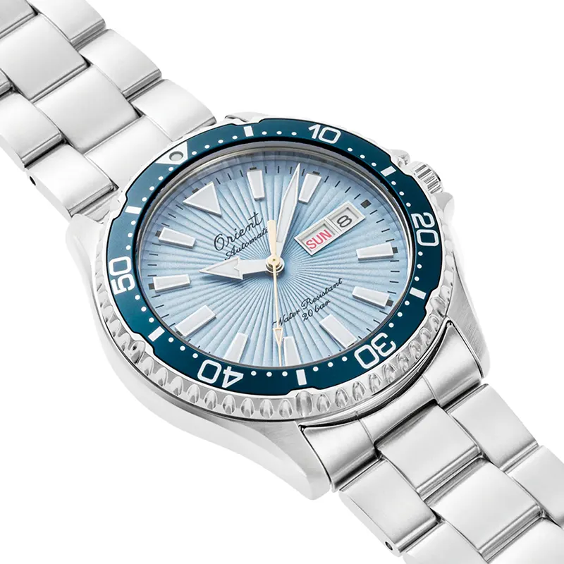 Orient Kamasu 75th Anniversary Sky Blue Dial Men's Watch- RA-AA0823L